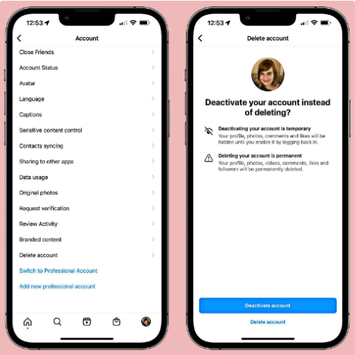  Instagram agora permite excluir conta diretamente no aplicativo do iOS