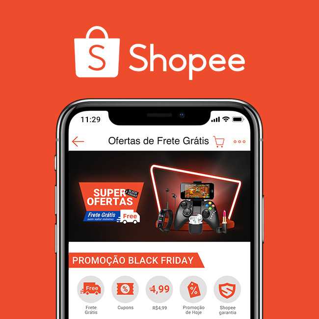 Ofertas relâmpago da Shopee - Produtos apartir de R$1 real