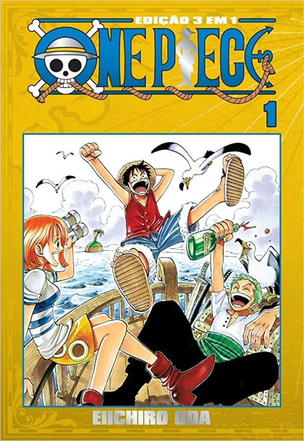 One Piece 3 em 1 Vol. 1 Capa comum – 18 maio 2022