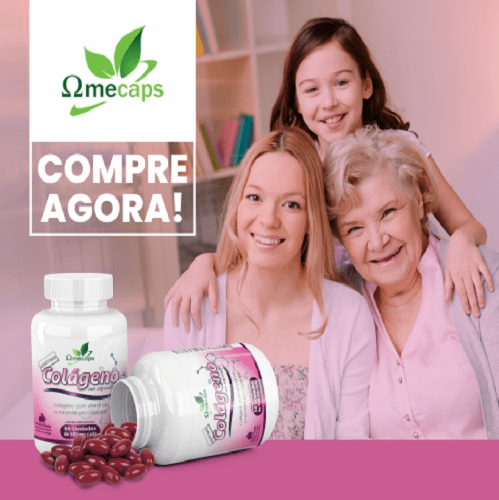 Omecaps Kit Colágeno 2 unidades com Vitaminas e Minerais em cápsulas. (60 cápsulas de 500 mg cada)